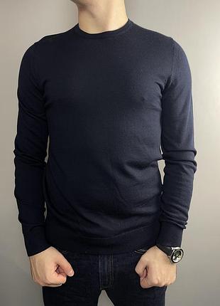 Фирменный шерстяной свитер m&amp;s extra fine merino wool