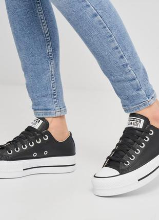 Кеди cConverse Ctas Ox Flame Noir rouge platform