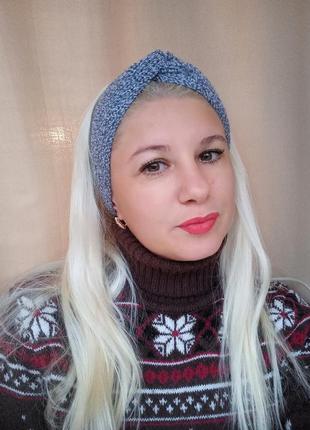 Повязка на голову 52-54р👍ручної роботи 💕💝