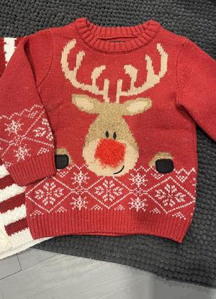 Набор новогодних свитеров, теплая кофта, свитер, новогодний свитер3 фото