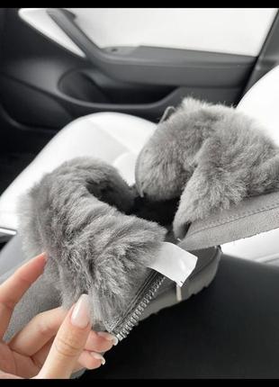 Ugg mini grey lacquer 2 zip 3
