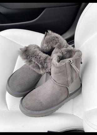 Ugg mini grey lacquer 2 zip 2