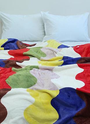 Плед покривало "яскраві лоскути" різнокольоровий 160*220 см