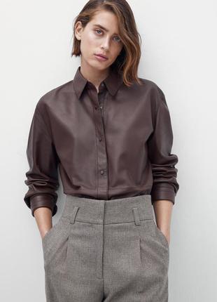 Теплі брюки в мілку клітинку massimo dutti3 фото