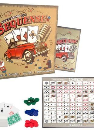 Игра настольная карточная sequense сиквенс на украинском языке