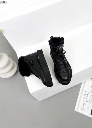 Ботинки кожаные зимние2 фото