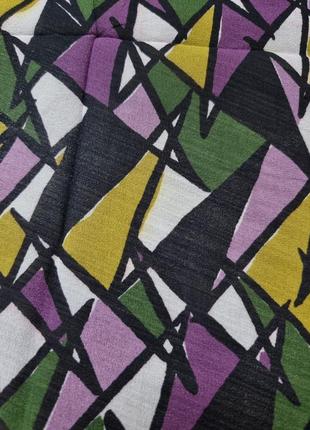 Красивый, яркий винтажный шелковый платок, платок yves saint laurent, оригинал. 100% шовк4 фото