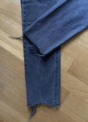 Серые джинсы штаны xs xxs 24 levi’s levis zara7 фото