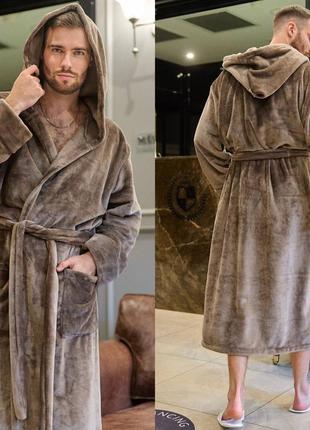 Махровий чоловічий халат, 46-56 розмірів. 149155002 фото