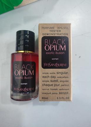 Парфюм black opium exotic illusion tester lux, женский, 60 мл2 фото