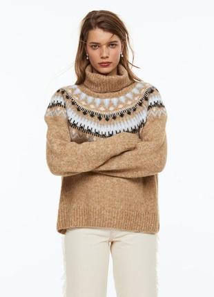 Свитер с высоким воротом h&m - s