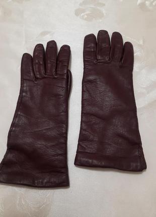 Шикарные кожаные перчатки удлиненные