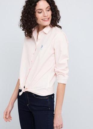 Красивая розовая рубашка u.s. polo assn, 💯 оригинал, молниеносная отправка 🚀⚡