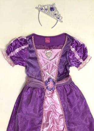 Шикарное платье принцессы рапунцель, р. 7-8 лет3 фото