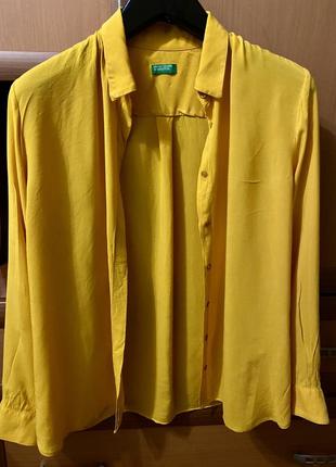 Рубашка, блузка от united colours of benetton.4 фото