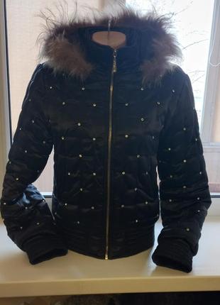 Женская куртка со стразами1 фото