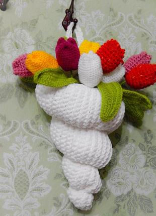 В'язана ракушка-органайзер