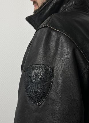 Куртка с теплым подкладом strellson кожа кожу винтаж vintage5 фото