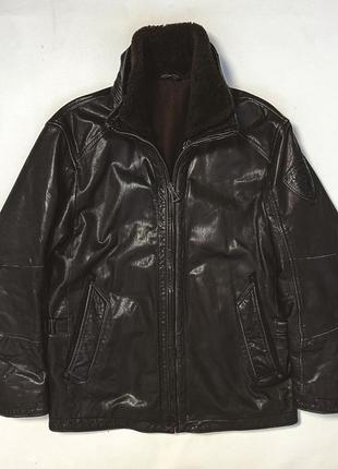 Куртка с теплым подкладом strellson кожа кожу винтаж vintage1 фото