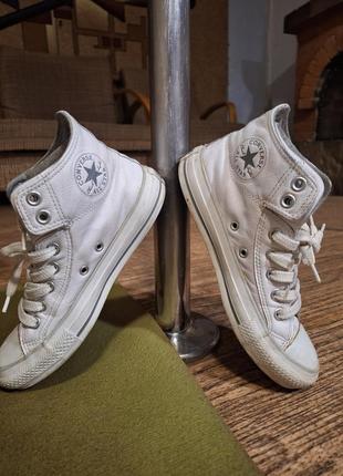 Кожаные кеды converse2 фото