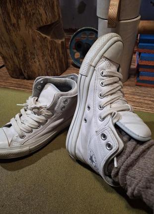 Кожаные кеды converse