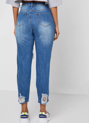 Sale🔥 круті джинси рвані мом missguided eu 36( англ 8) xs-s8 фото