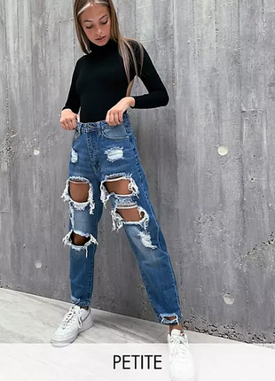 Sale🔥 круті джинси рвані мом missguided eu 36( англ 8) xs-s3 фото
