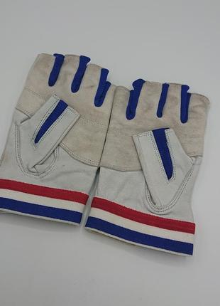 Кожаные перчатки без пальцев спортивные4 фото