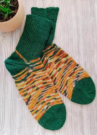 Вязаные носки из натуральной шерсти 41-42
