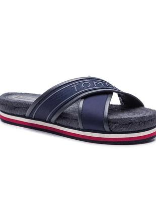 Tommy hilfiger эспадрильи colorful tommy flat sandal fw0fw04159 cиний