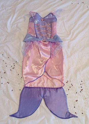 Яркий карнавальный костюм платье русалочки на 5-6 лет3 фото