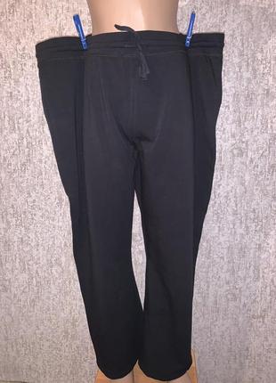 Стрейчеві трикотажні брюки котон штани батал великий розмір