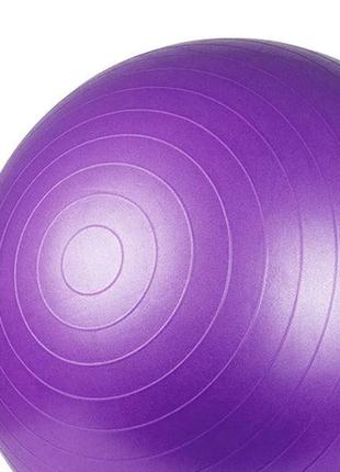 М'яч для фітнесу (фітбол) power system ps-4012 ø65 cm pro gymball purple10 фото