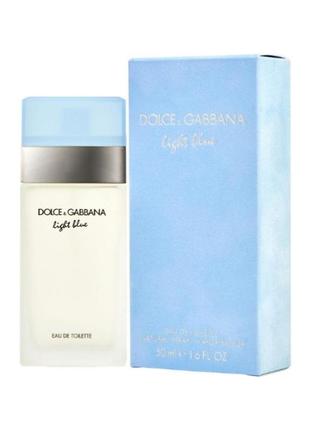 Оригинальный dolce gabbana light blue 50 ml (дольче габбана лайт блю ) туалетная вода