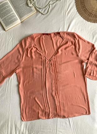 Нарядна  нiжна шовкова блуза (розмір 14/426-16/44)