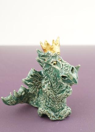 Статуэтка дракона символ 2024 сувенир дракон король dragon statuette1 фото
