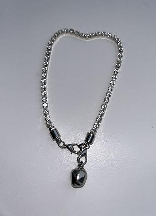 Прикраса ланцюг з стразами на ніжку