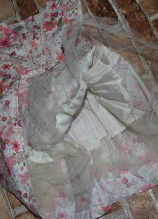 Нарядное пышное платье девочке 4 - 5 лет  next2 фото