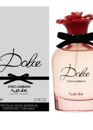 Оригінал dolce gabbana dolce rose 75 ml tester туалетна вода