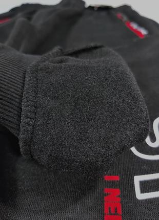 Спортивные штаны утепленные зимние черные для мальчиков  подростков6 фото
