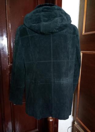 Утепленная куртка, натуральный замш3 фото