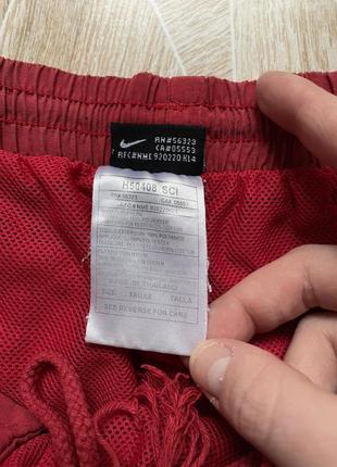 Мужские шорты rare vintage 90s y2k nike acg nylon red shorts retro logo9 фото