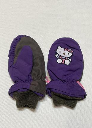 Болоньєві рукавиці-краги h&m 🩷hello kitty 🐱3 фото