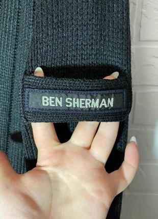 Черній свитер ben sherman, 20% шерсти5 фото
