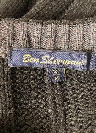 Черній свитер ben sherman, 20% шерсти4 фото