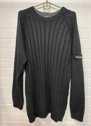 Черній свитер ben sherman, 20% шерсти1 фото