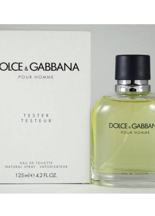 Оригінал dolce gabbana pour homme 125 ml tester туалетна вода