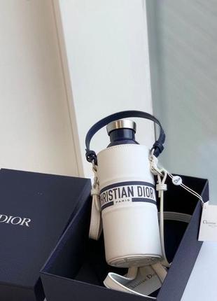 Бутылка термос christian dior с чехлом-сумкой
