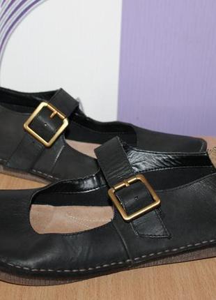 Кожаные туфли мокасины clarks разм 39 индонезия2 фото