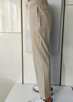 ♥️1+1=3♥️ mango solotex performance мужские кроп брюки чинос slim fit на резинке7 фото